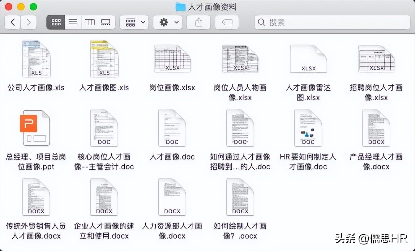 岗位人才画像模板,自己做ppt画像