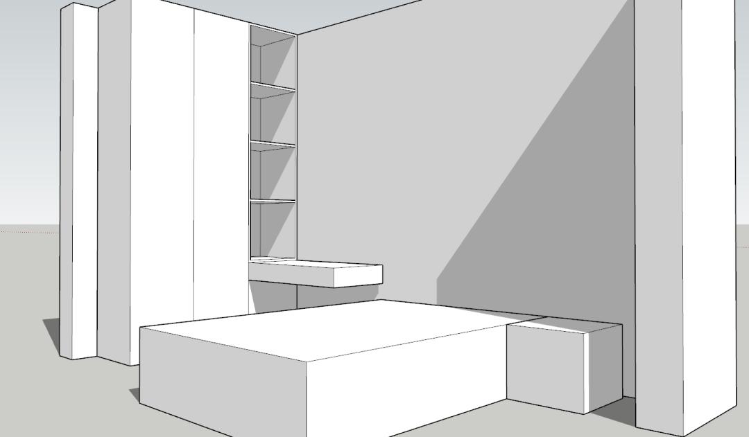 床头柜挡衣柜的3种解决方案,床头柜挡着衣柜门怎么后期补救