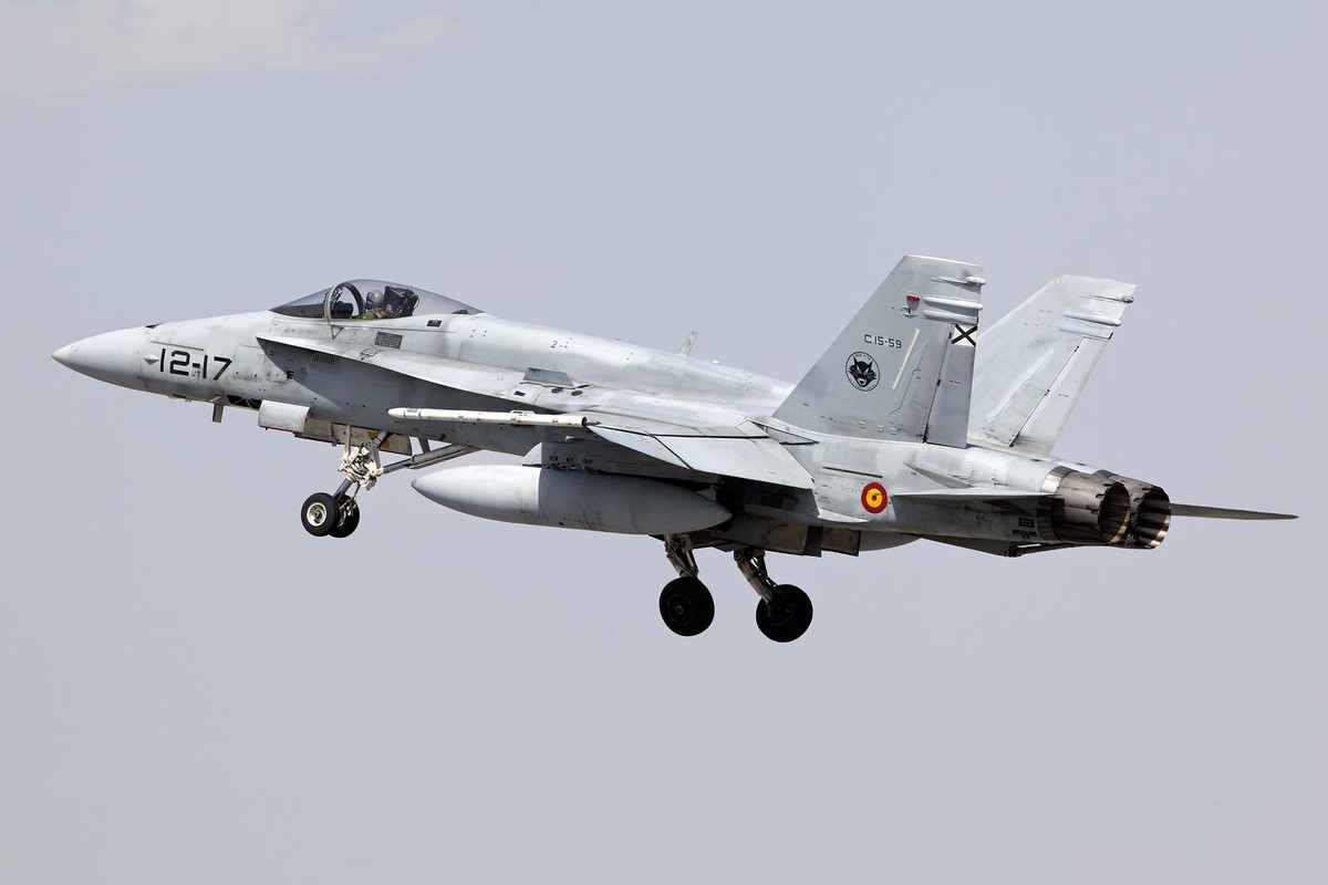 西班牙f18c战斗机,西班牙f18战斗机图