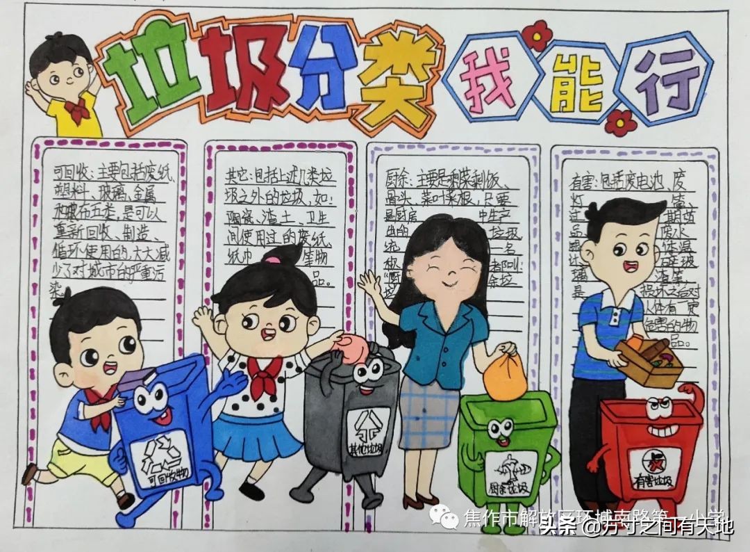 垃圾分类一小步绿色文明一大步——环南一小垃圾分类活动