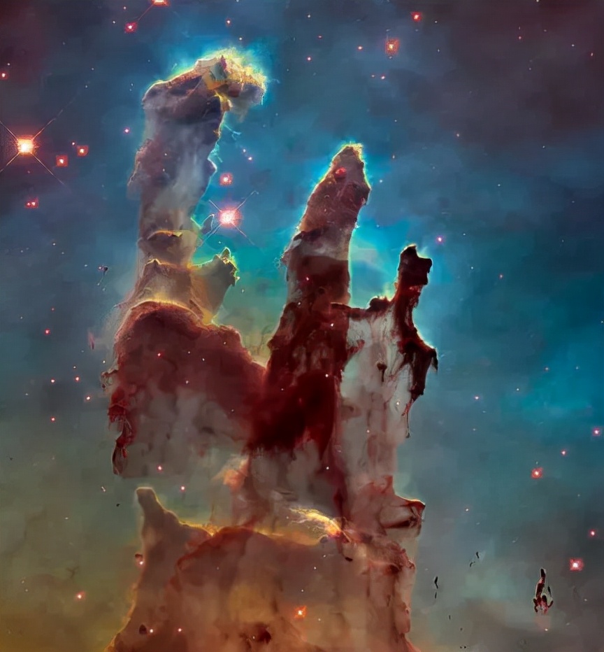 宇宙星云星系彩图,宇宙中螺旋星系图片