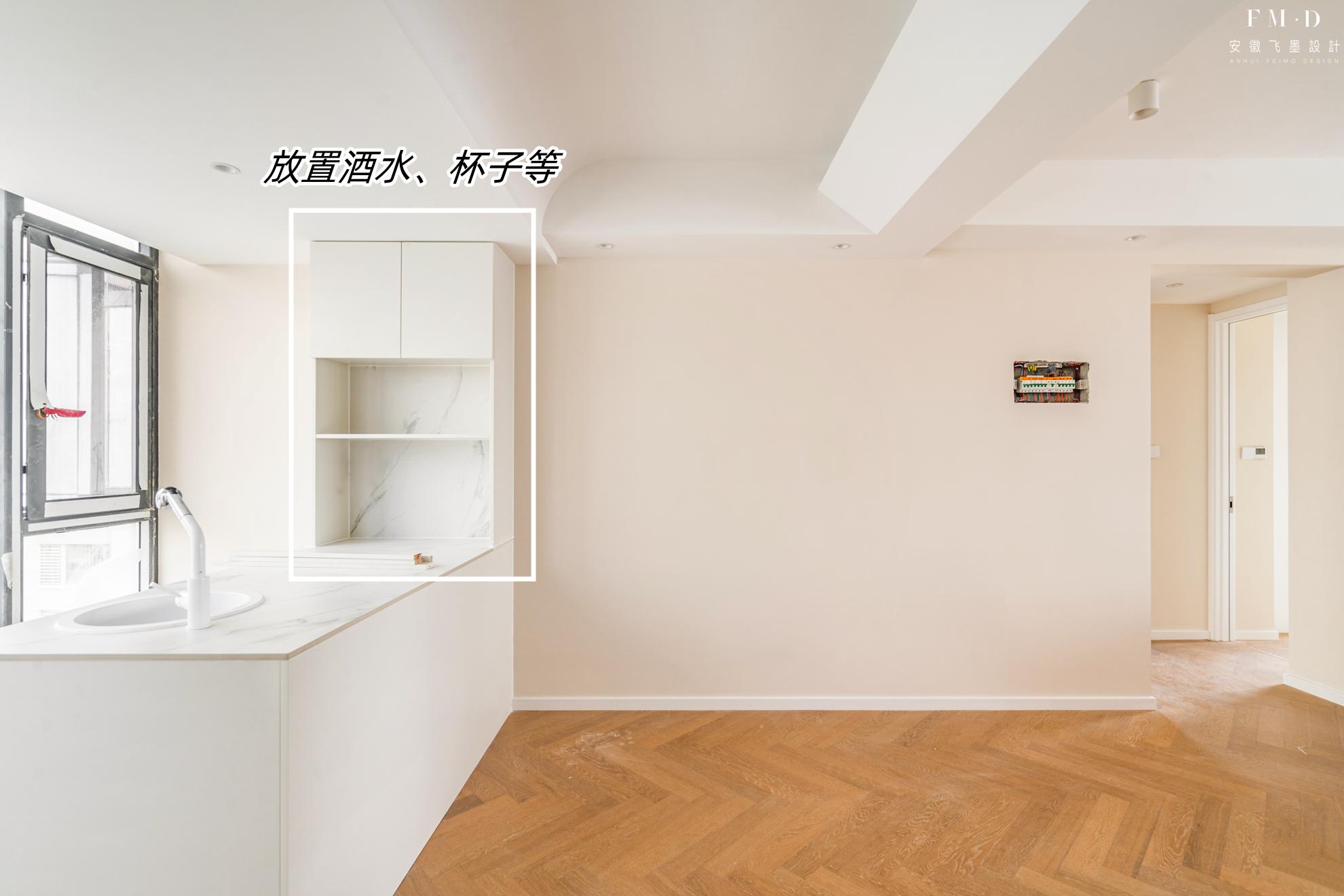 60公分深的柜子中间做开放格,柜子做开放格实用