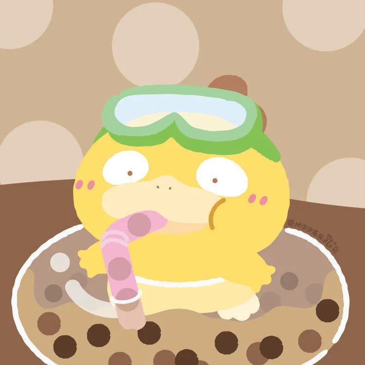 高清可爱的可达鸭头像全集,可达鸭头像可爱萌版粉色