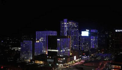 夜场灯光海淀,海淀北部春节灯光秀