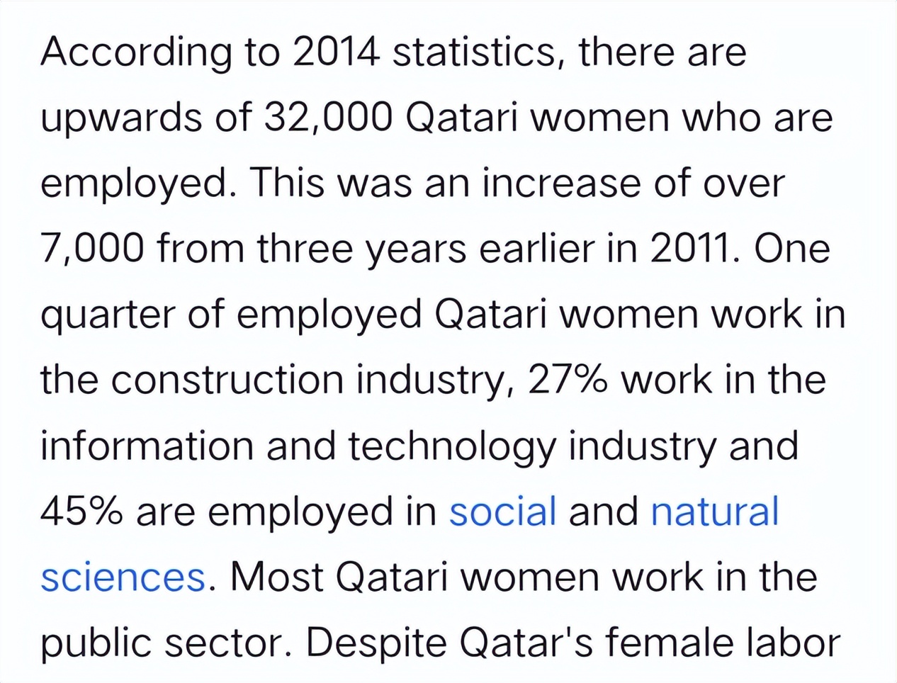 男人是女人的3倍多，卡塔尔的女人哪里去了？