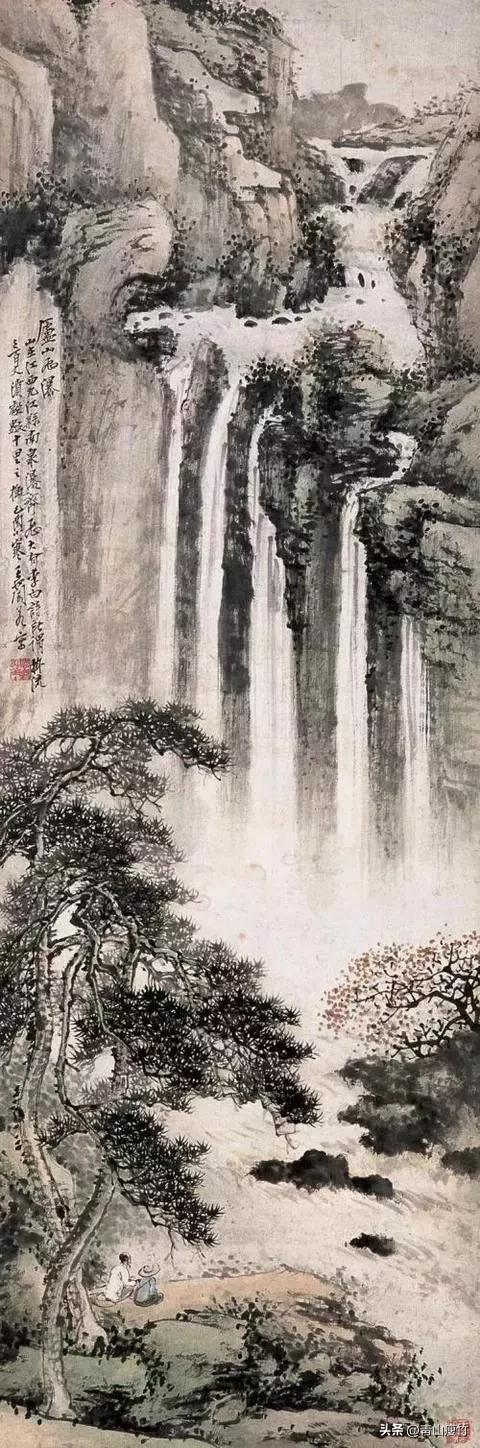 竖幅山水画图片大全精品,陈学良山水画精品欣赏40幅