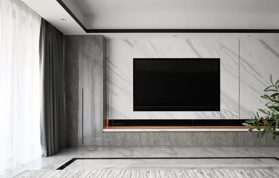 吧台设计效果图客厅到餐厅的隔断,客餐厅吧台隔断柜简约现代