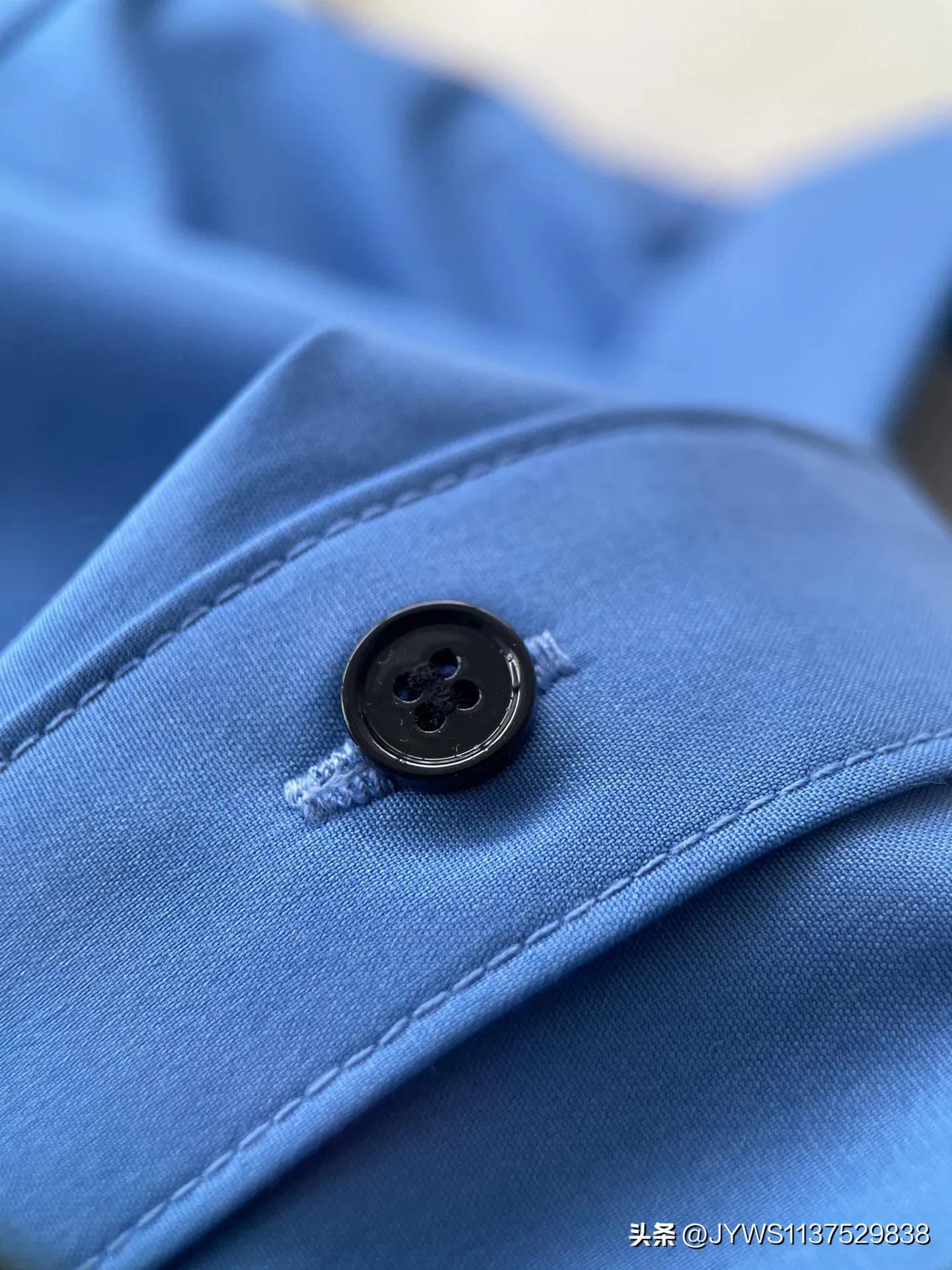 克莱茵蓝衬衫好看吗,大码克莱茵蓝色衬衫