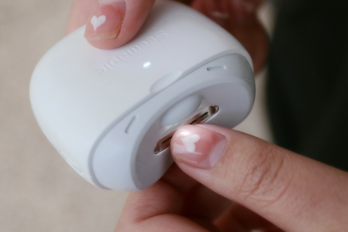 小米有品电动指甲刀剪脚趾甲,小米电动指甲刀亮甲