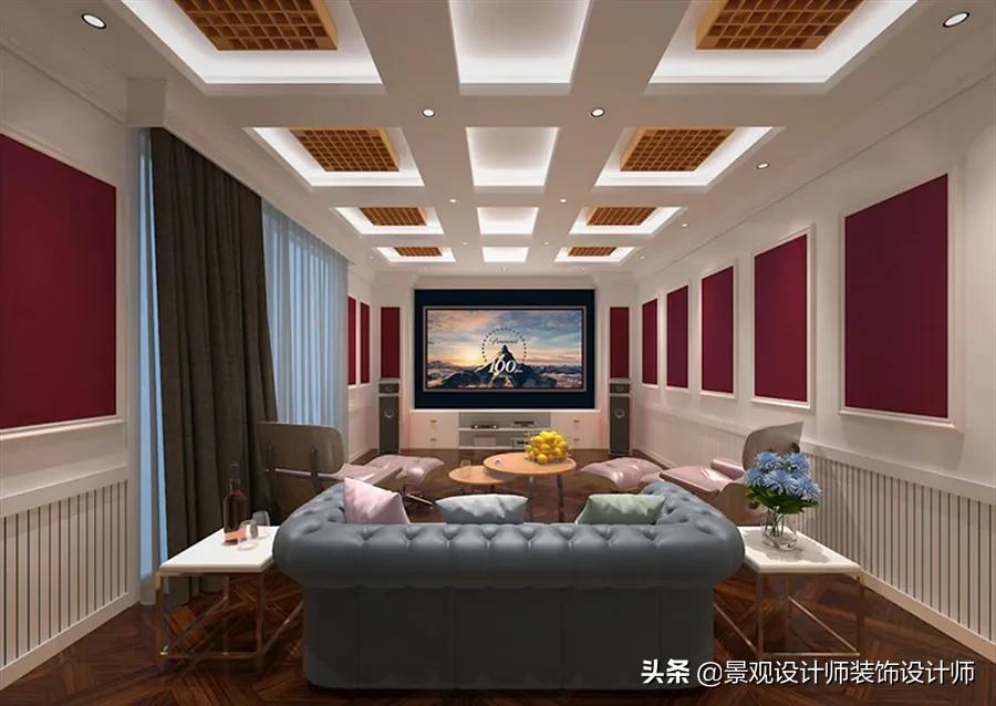 家庭影院ktv设计布局图,家庭ktv与家庭影院一体设计