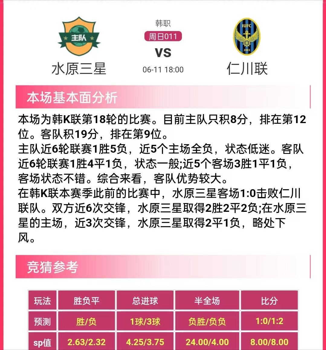 竞彩推荐11中6,每日竞彩足球胜平负预测推荐