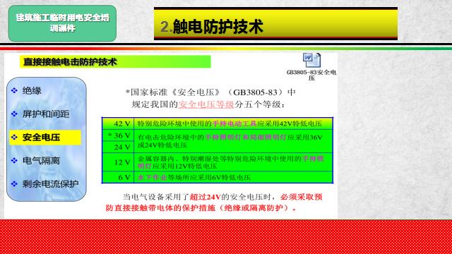 建筑施工临时用电安全培训课件