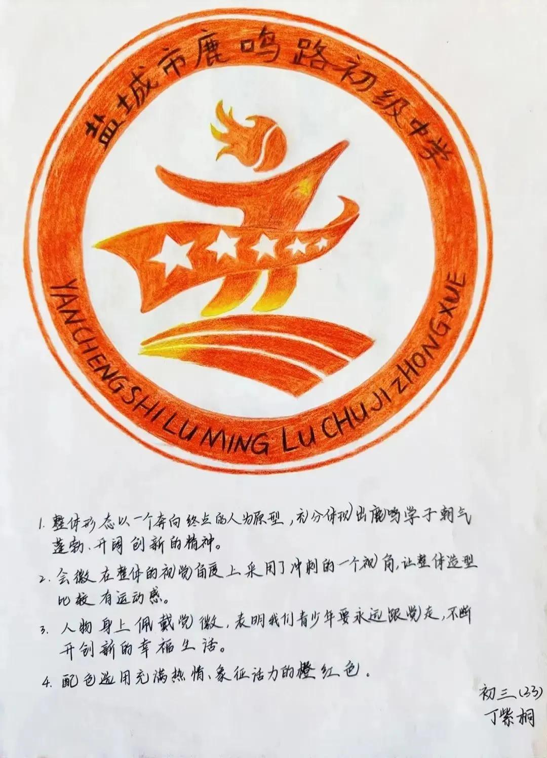 盐城市鹿鸣路初级中学2022年秋季田径运动会会徽优秀作品展