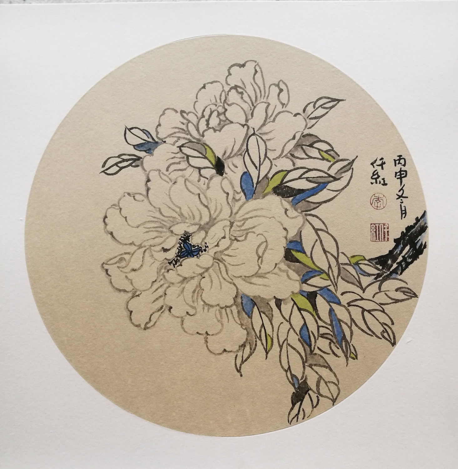 福虎迎春儿童画作品说明,福虎迎春吉祥如意