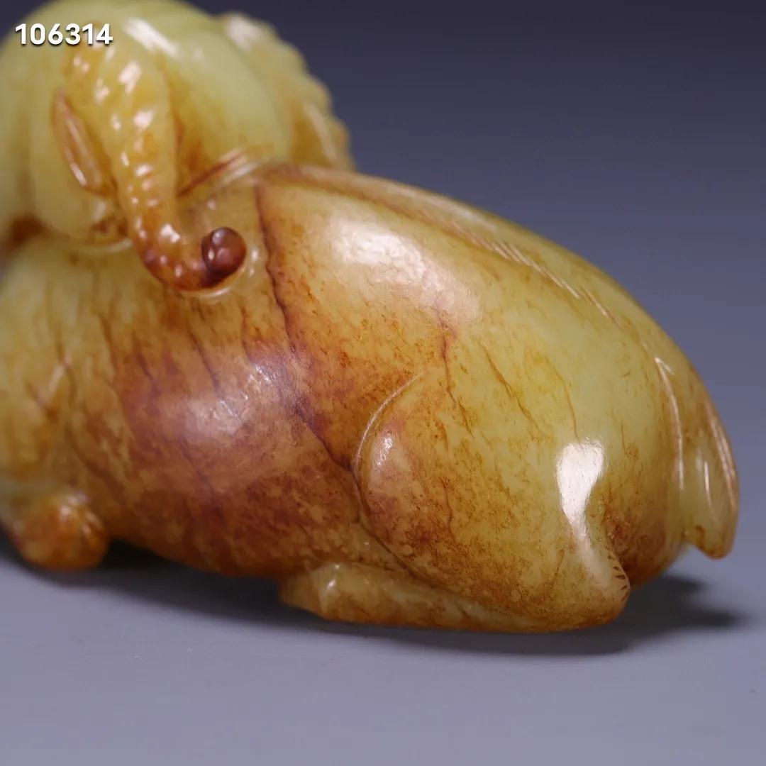 和田玉黄沁的密度2.8,和田玉大羊背小羊