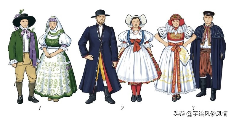 法国民族服装,法国和沙俄军服