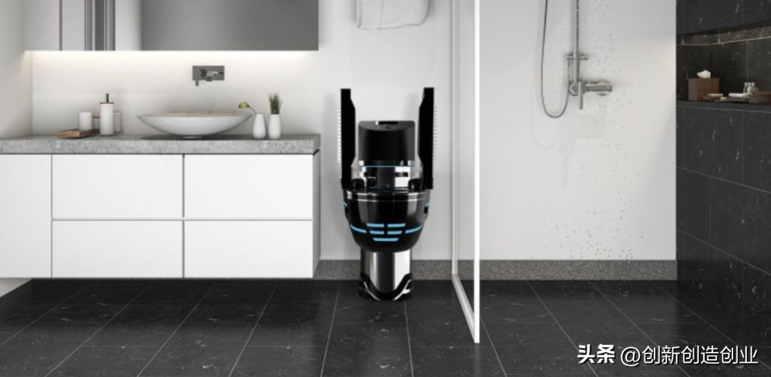 伸缩隐藏式马桶,可折叠的马桶设计