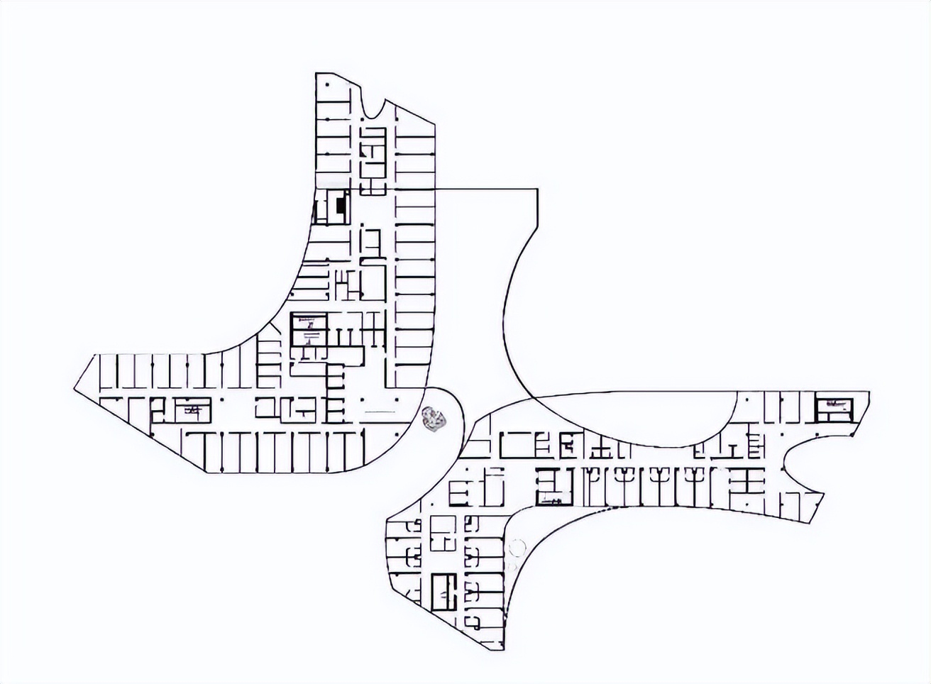 花园式医院设计效果图,医院空间设计简洁温馨