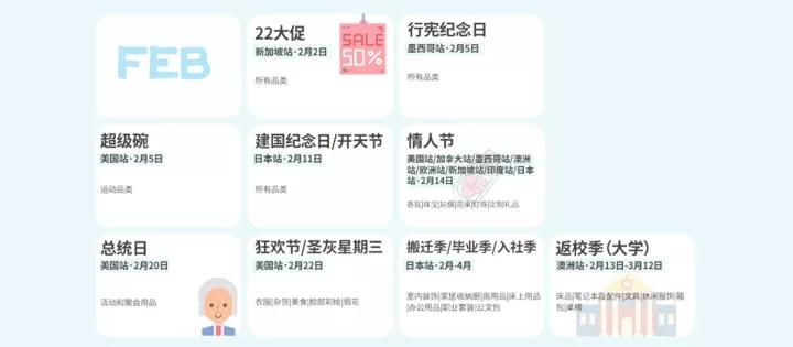 跨境电商大卖日历,亚马逊爆款日历