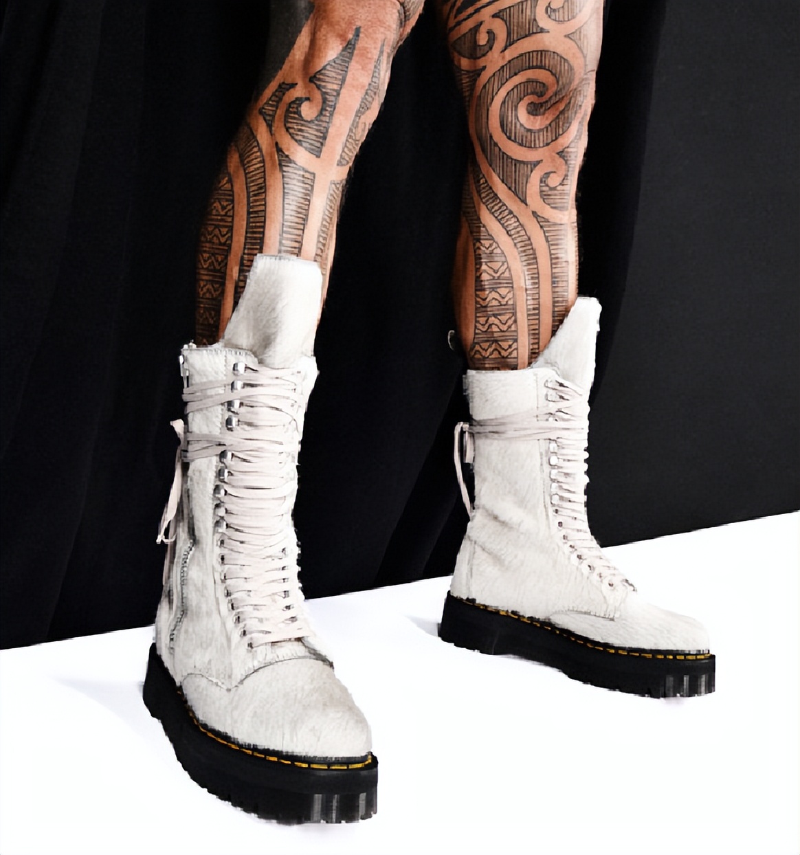 drmartens联名rickowens柳丁,martens白色