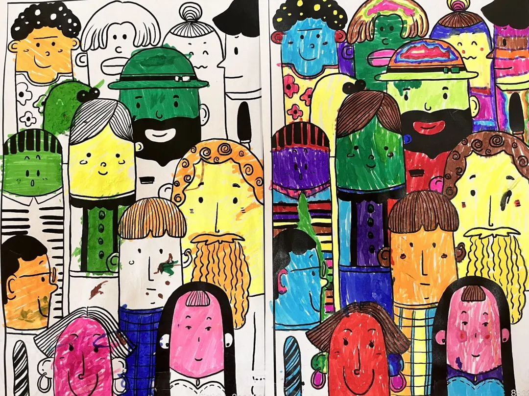 济南市美里湖中心幼儿园怎么样,幼儿园印象济南春天绘画