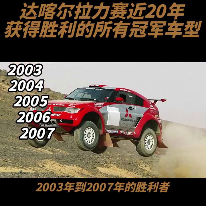 达喀尔汽车拉力赛最近20年的所有冠军车型#速度与激情