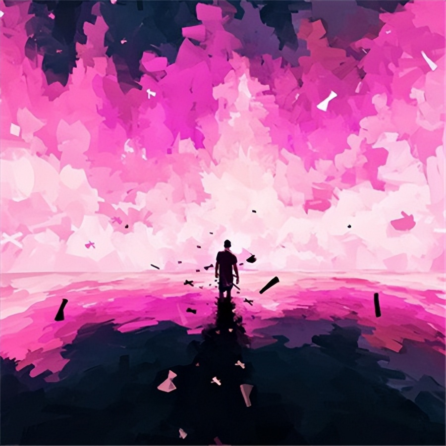 伤感风景卡通背影图片,唯美背影卡通图片治愈图集