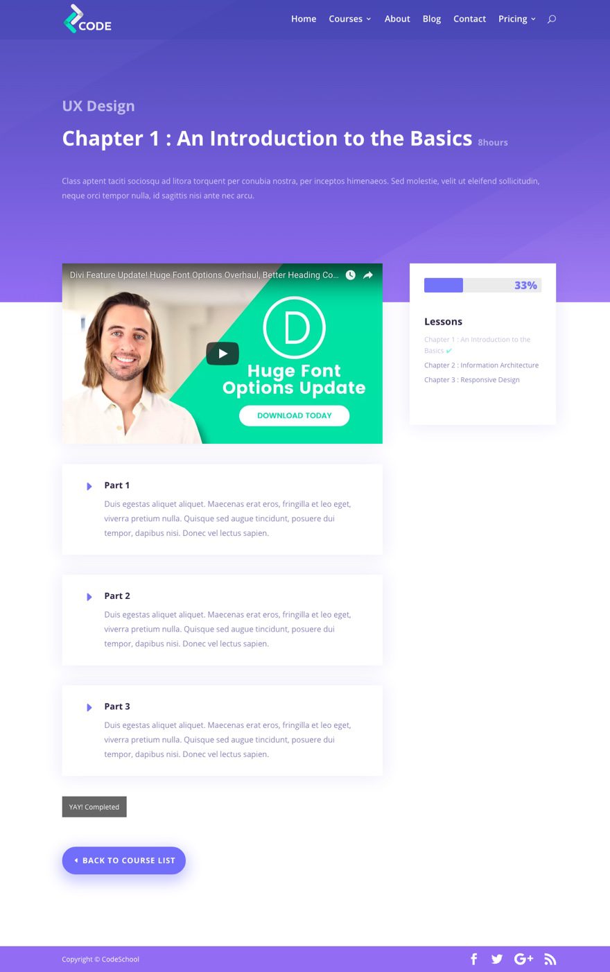 使用Divi创建在线学习管理,LMS网站