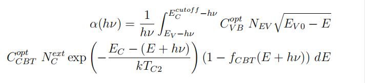 从吸收系数提取态密度参数并分析半导体和薄膜材料的态密度