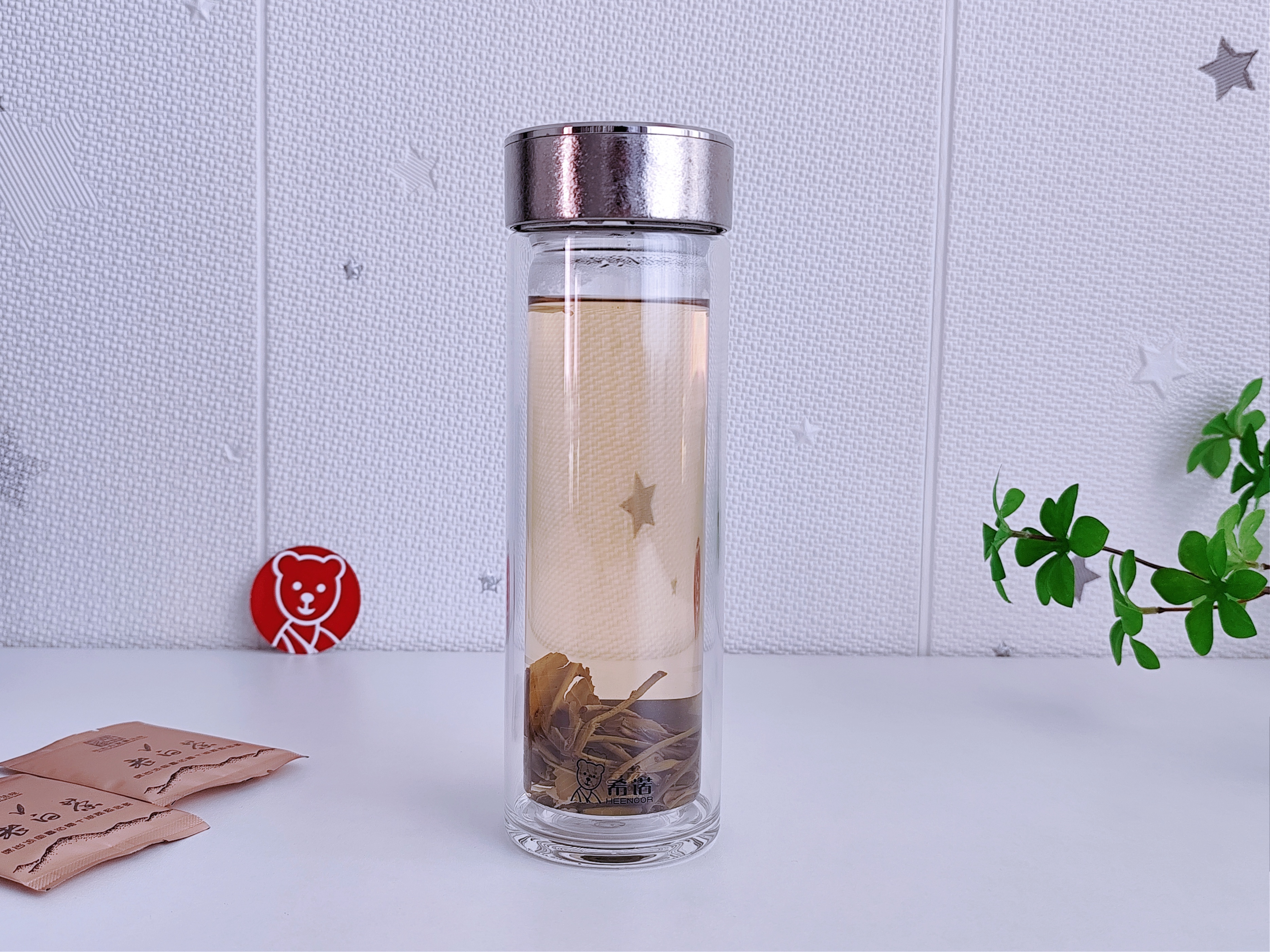 玻璃杯健康水杯,希诺茶水分离玻璃杯最好的