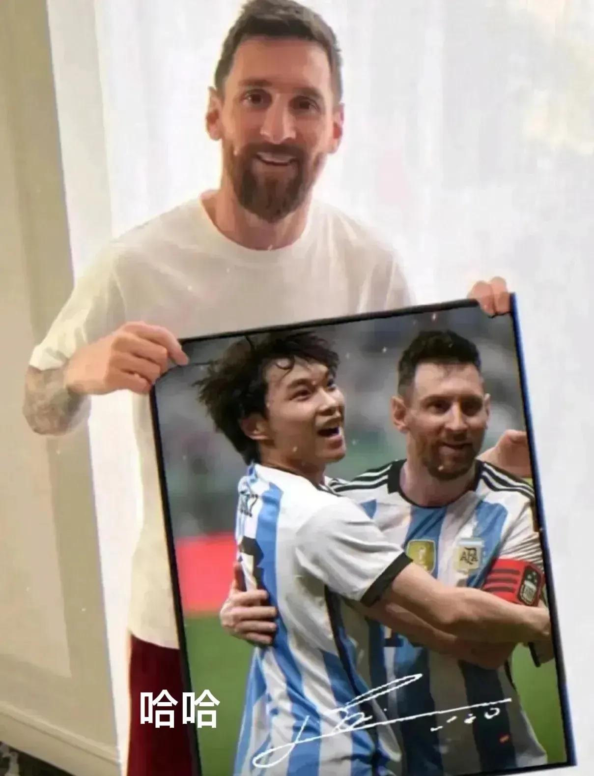 拥抱梅西的少年原视频,追风少年阿根廷梅西