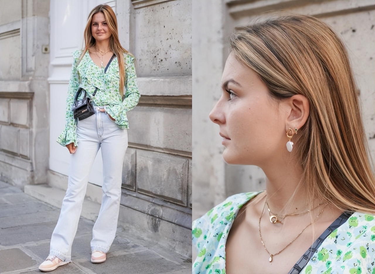 不得不佩服,时尚巴黎人的浪漫,把基础款衬衫穿出封面大片感