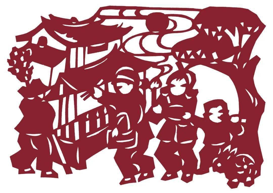 二十四节气立秋剪纸教学过程,二十四节气剪纸雪人手工