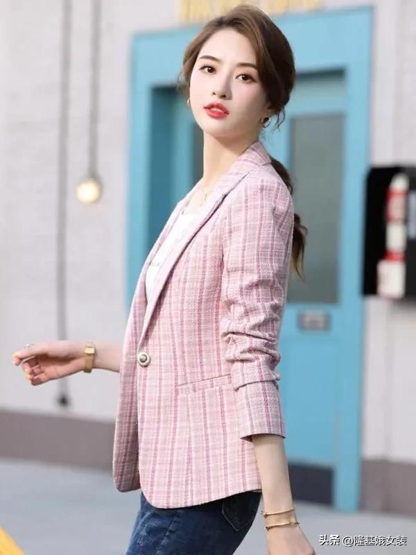 大码短款薄西装外套新款,大码西装夏季薄款短款外套