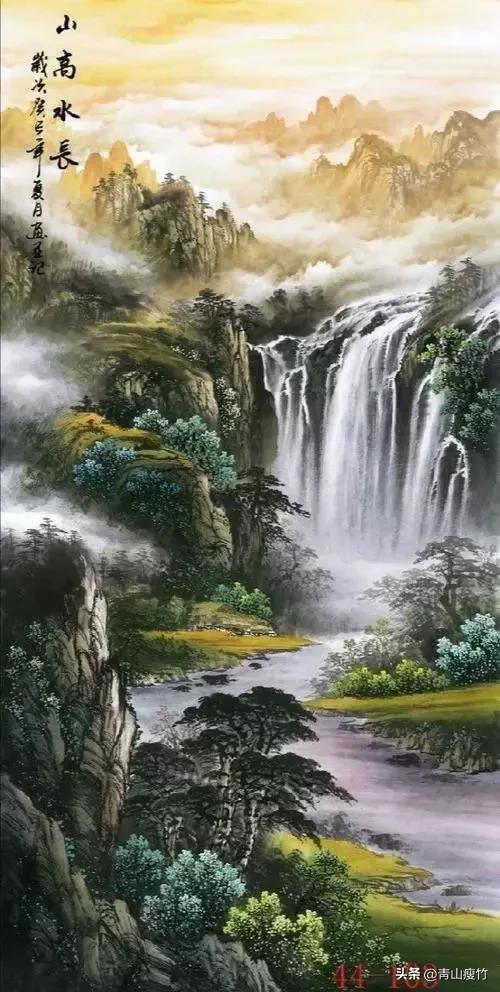 集名家精品山水画70幅欣赏,陈学良山水画精品欣赏40幅