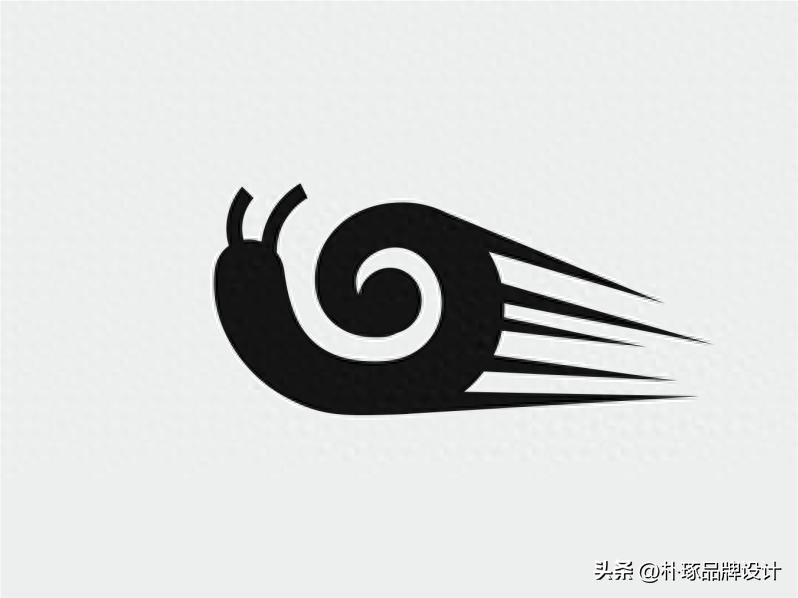 蜗牛创意形象,蜗牛个性创意logo设计
