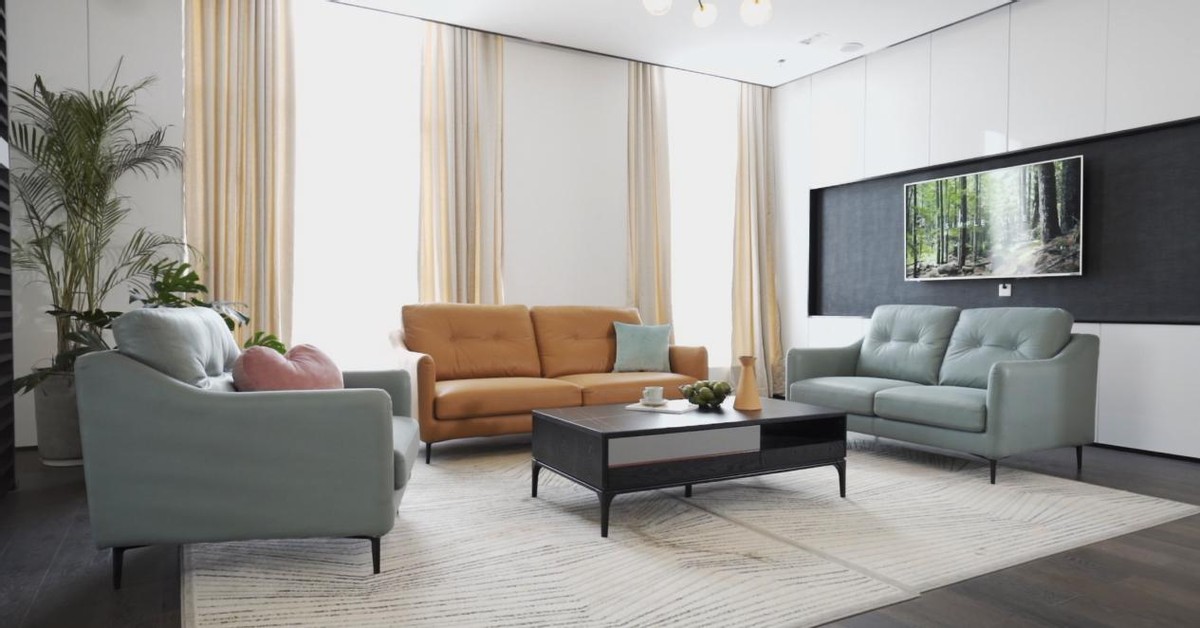 左右沙发系列,牛皮沙发和布艺沙发哪个好