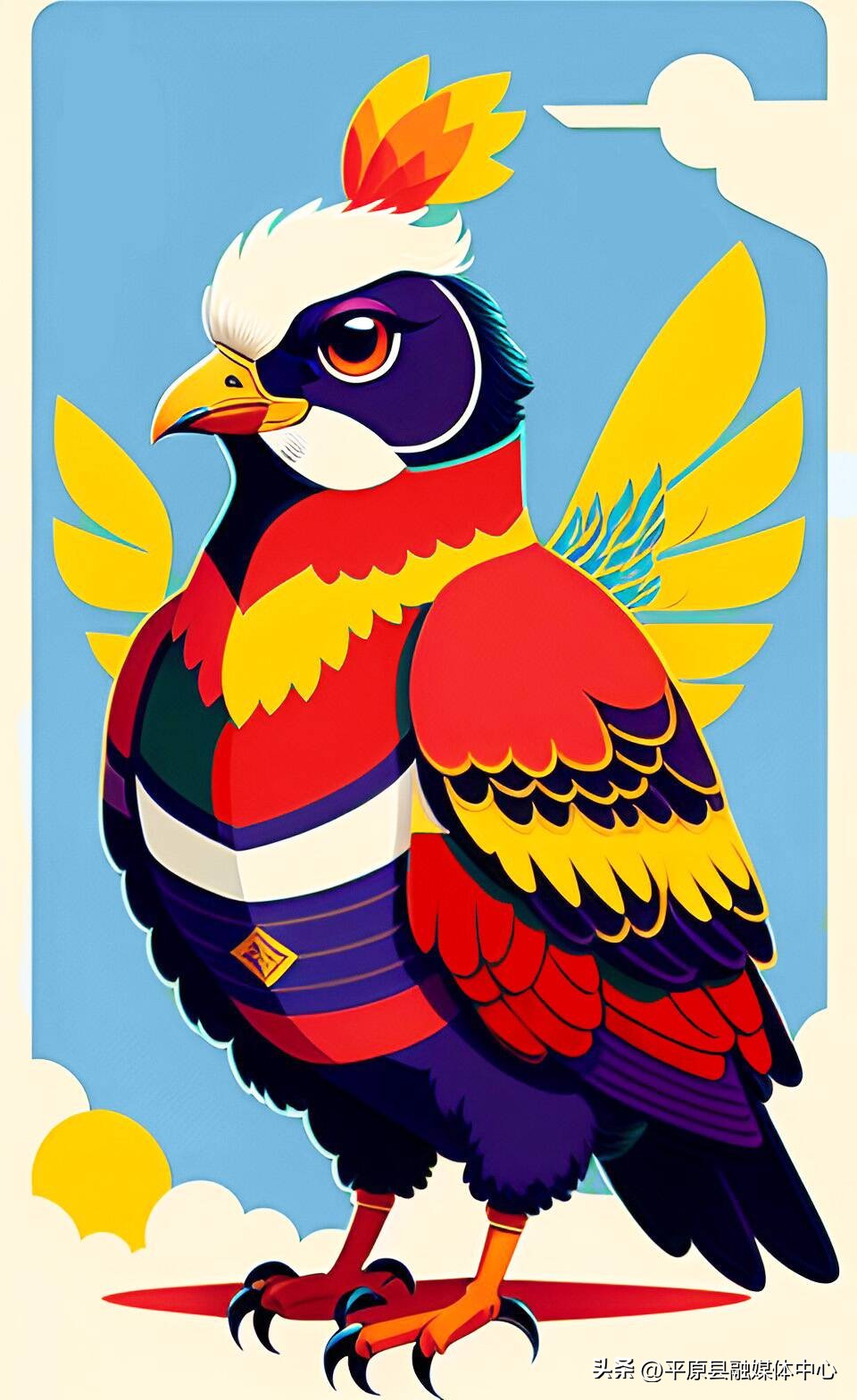 候选作品亮相吉祥物来为“中国平原•千年鸽乡”加油助威！