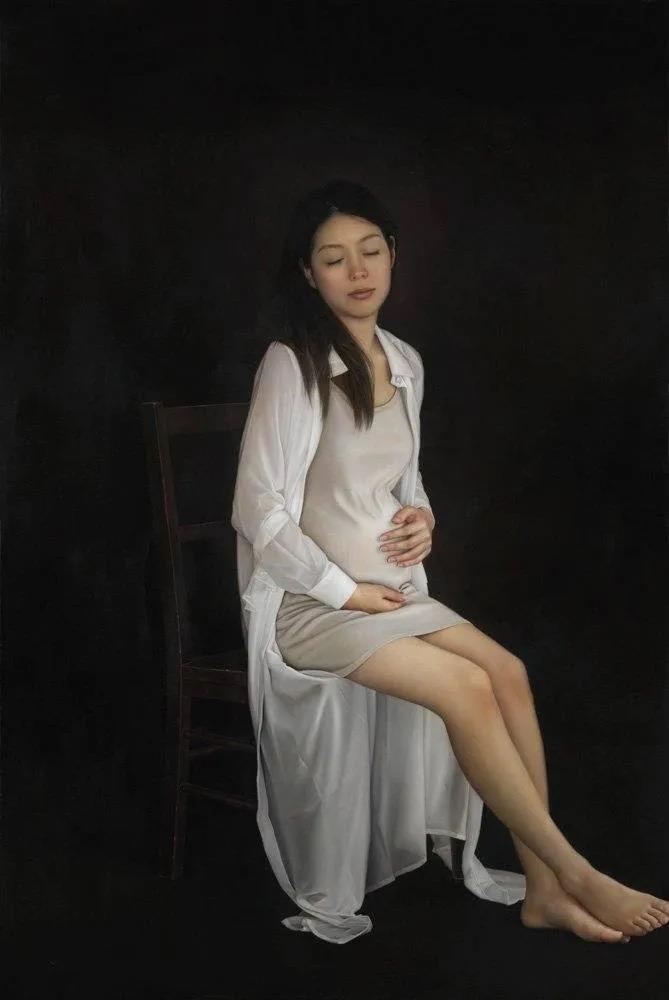 厚重写实的人物油画作品,超写实人物油画艺术作品欣赏