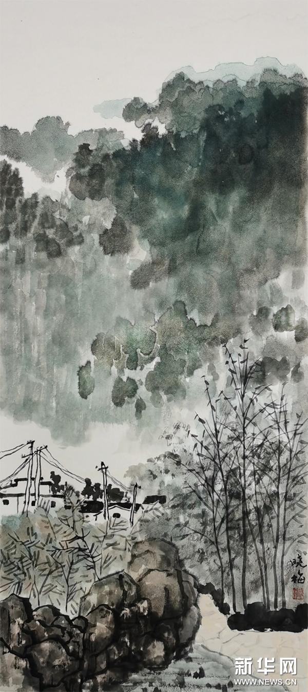 泾县中国山水画,泾县风景写生