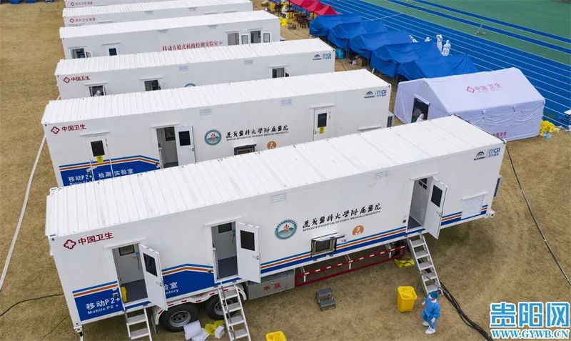 直击佛山南海大学城核酸检测,移动式方舱核酸检测实验室