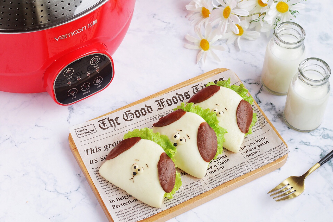 家有萌娃早餐吃什么？来一份可爱营养的馒头夹，造型百变