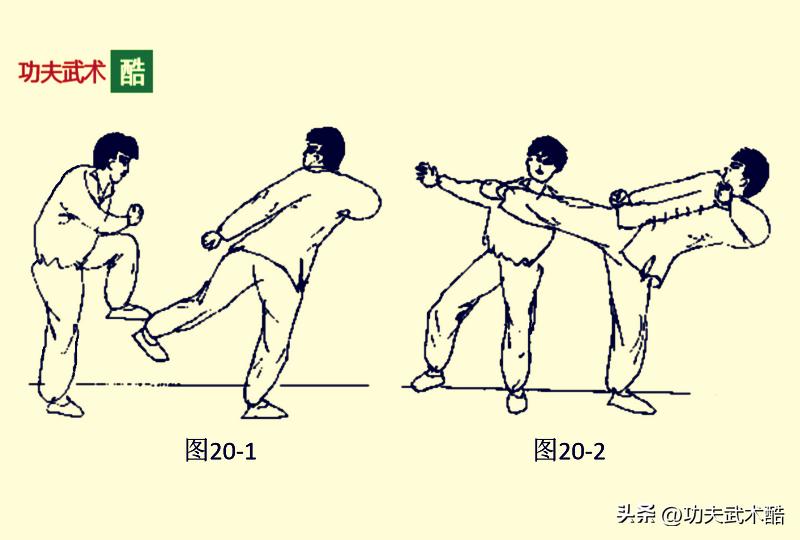 22式绝腿秘杀(下),专用蹬踹旋摆弹,攻击胸腹腰肋裆的格斗绝招