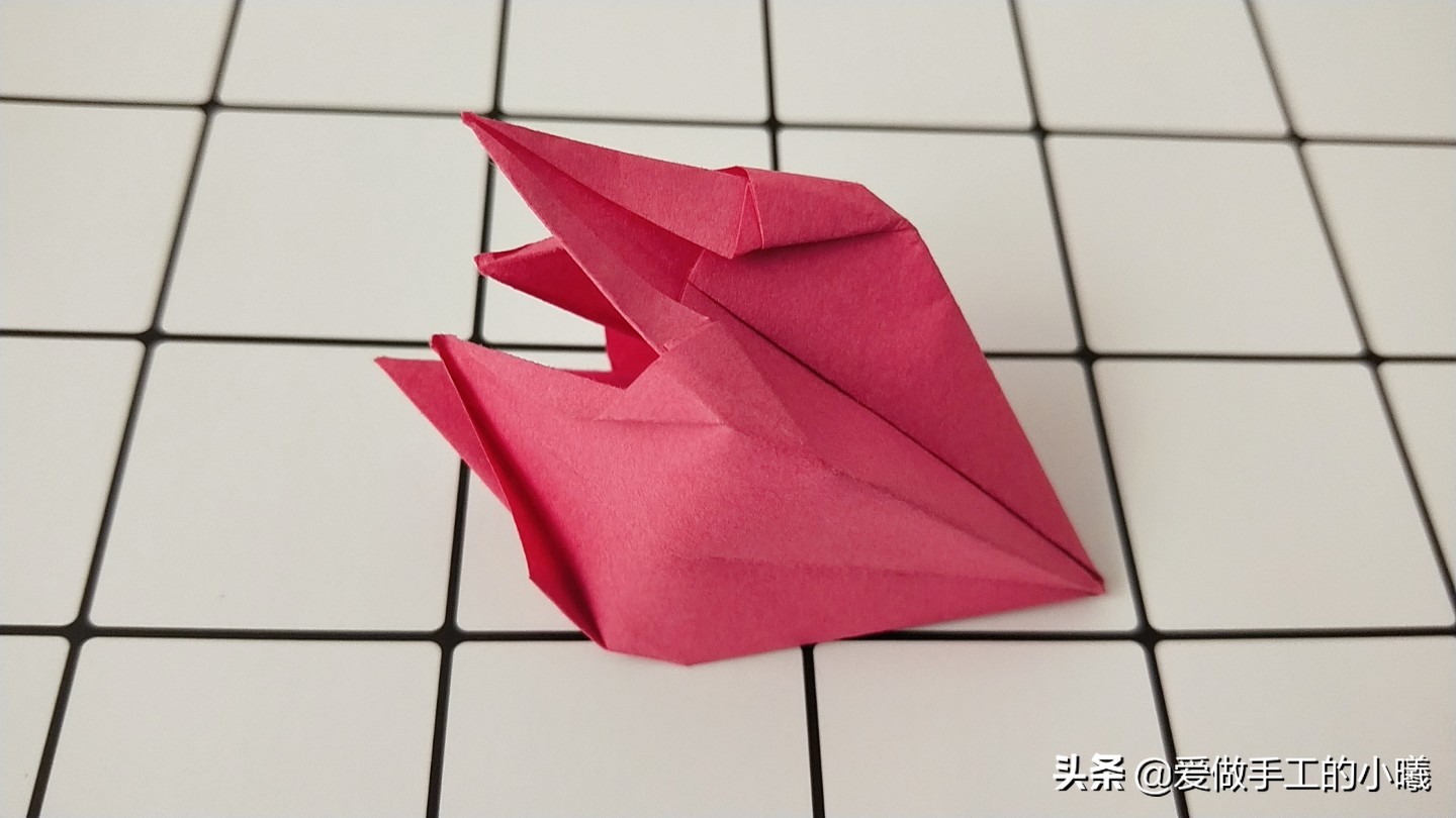 折纸小草最简单的折法,雪梨纸草莓蛋糕折法慢教程