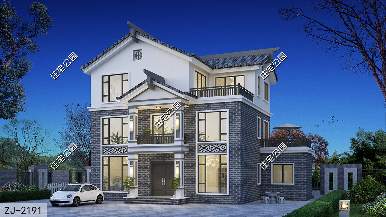 房屋设计80平轻奢中式,20平米卧室中式设计