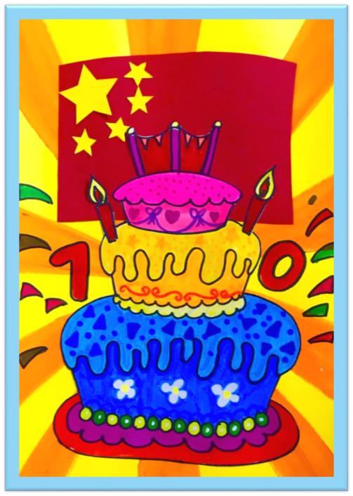 小学生国庆节绘画,国庆节绘画