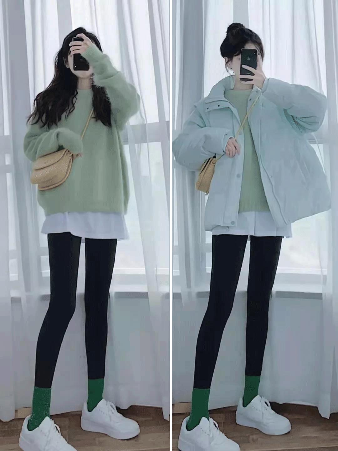 冬季黑色外穿小黑裤显腿瘦,冬天显瘦秘笈光腿神器加绒牛仔裤