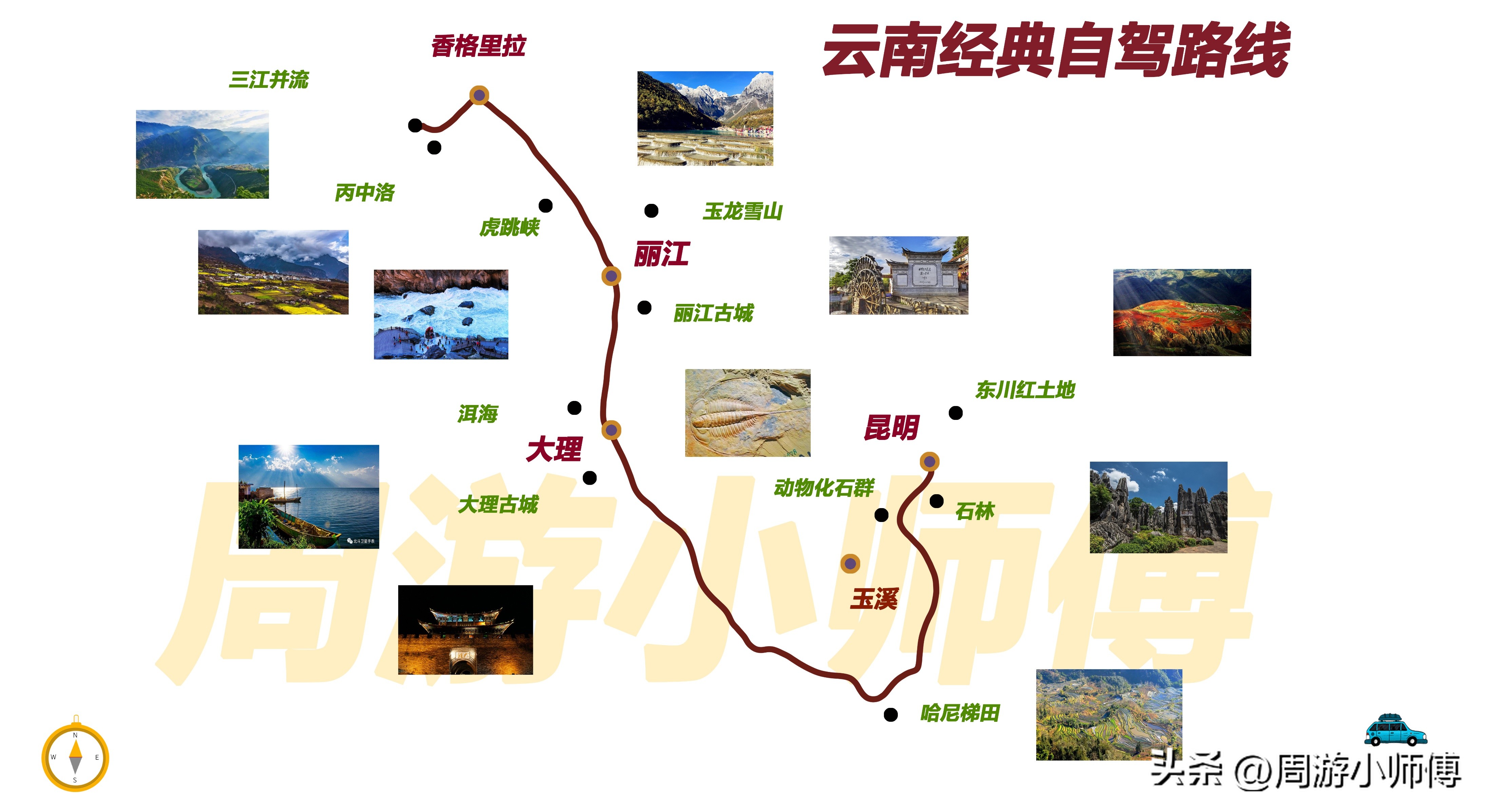 年前半个月最值得自驾的路线,3-4天自驾攻略最佳路线图