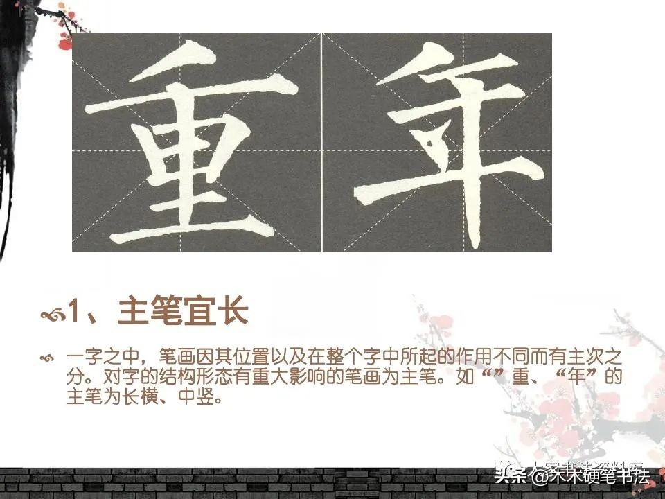 柳体基本笔画教学PPT课件