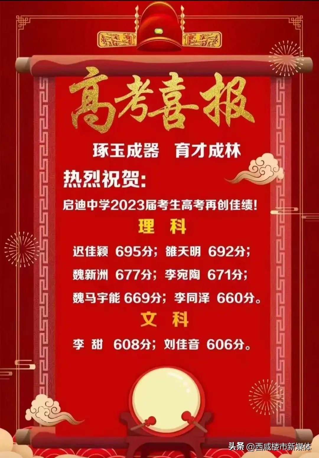 9校官宣成绩，咸阳3校引排位之争！高新沣东中学实力涌现